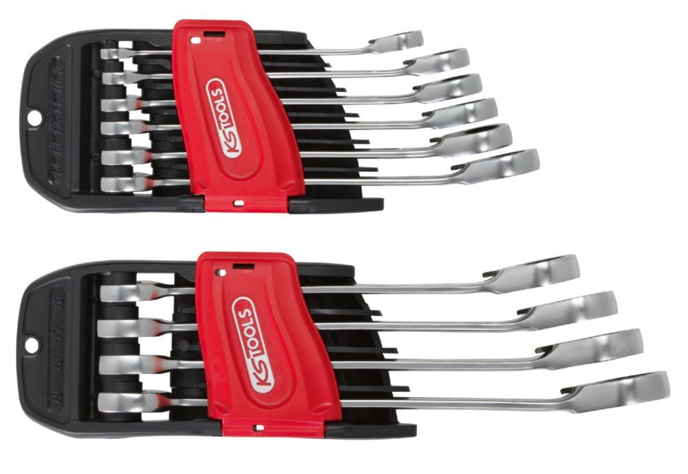 Produktbild KS Tools Ratschenringmaulschlüssel Duo Gearplus umschaltbar 10 teilig