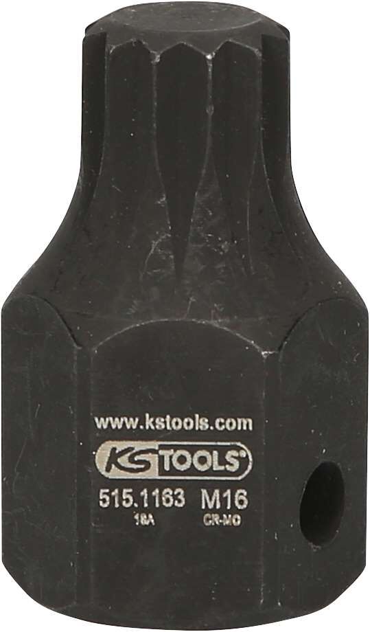 KS Tools 1/2 Zoll DUODRIVE Spezial Kraft Bit Stecknuss XZN M16,43 mm kurz Produktbild KS Tools 1/2 Zoll DUODRIVE Spezial Kraft Bit Stecknuss XZN M16,43 mm kurz bild 5