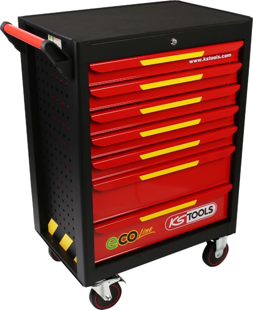 Produktbild KS Tools ecoline Werkstattwagen mit 7 Schubladen 748 x 1014 x 459 mm