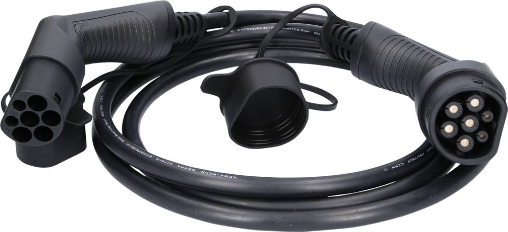 Produktbild efuturo Ladekabel gerade, Typ 2 auf Typ 2 Stecker, 3 Phasen, bis zu 11 kW, 16 A, bild 1