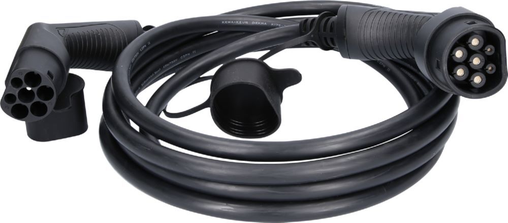 Produktbild KS Tools Ladekabel efuturo Typ 2 auf Typ 2 Stecker bis 22 kW für Elektrofahrzeug
