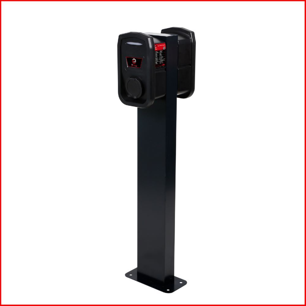 Produktbild efuturo Standsäule für zwei Wallboxen, grau bild 3