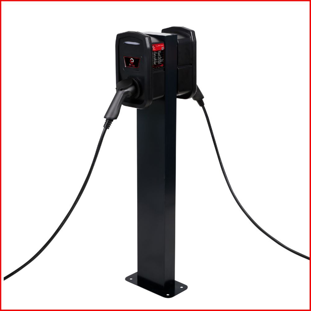 Produktbild efuturo Standsäule für zwei Wallboxen, grau bild 4