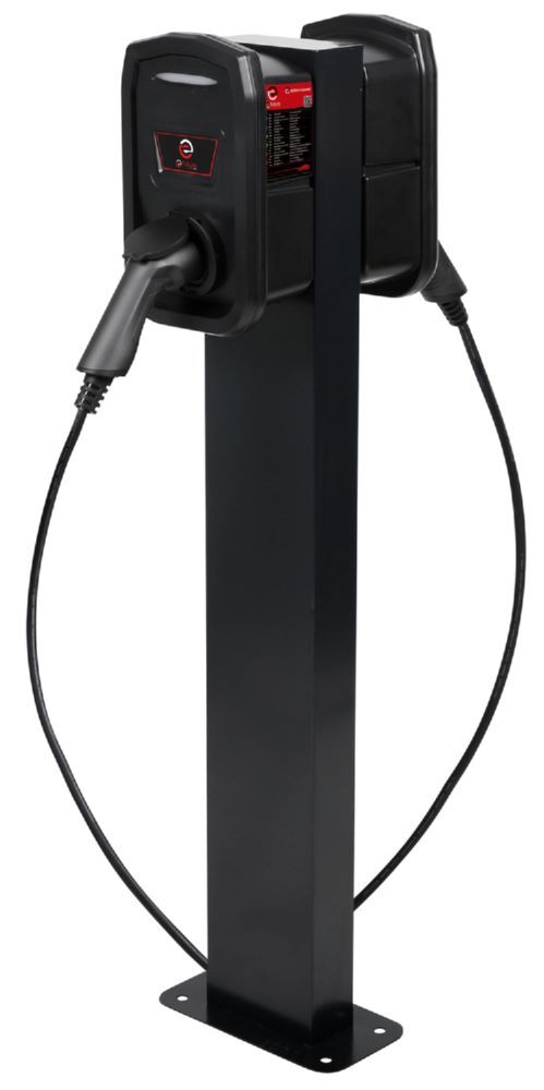 Produktbild efuturo Standsäule für zwei Wallboxen, grau bild 5