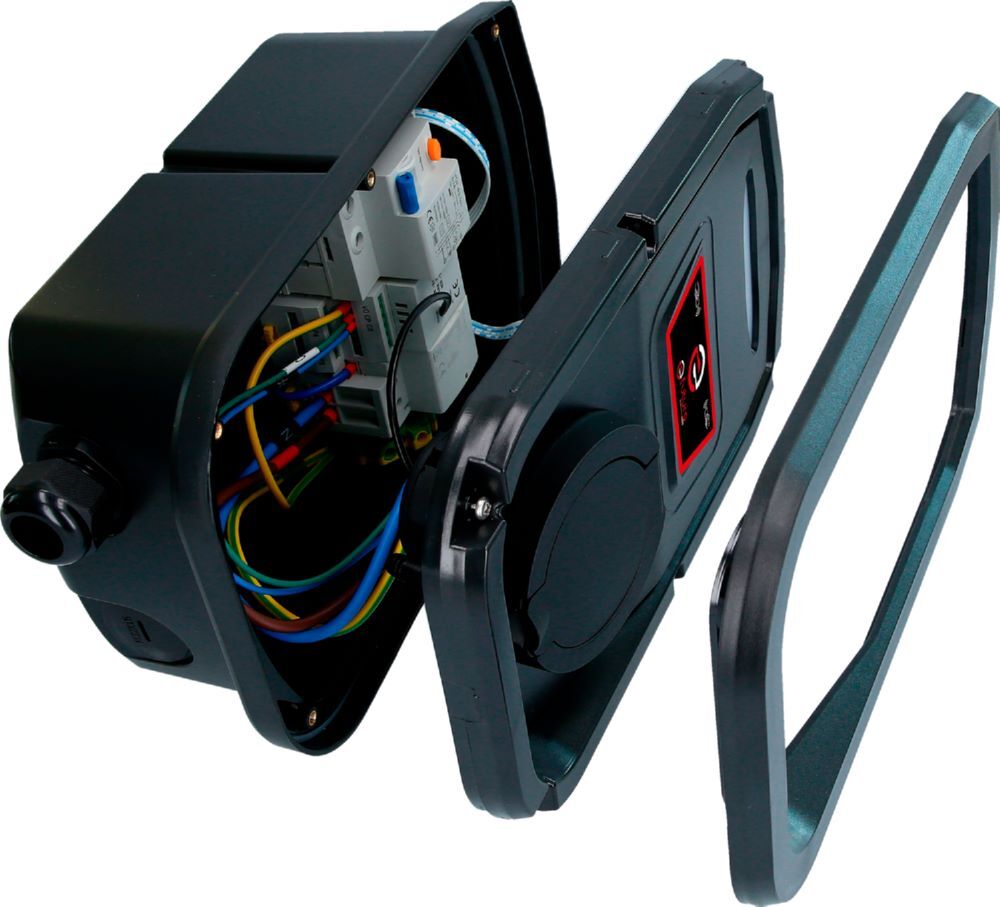 Produktbild efuturo Wallbox mit Typ 2 Steckdose, 1 Phase, bis zu 3,7 kW, 16 A, 230 V, Mode 3 bild 2