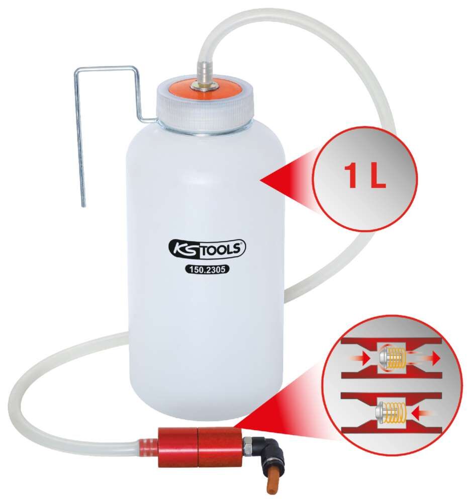 KS Tools Ein Mann Bremsenentfüfter mit Auffangflasche Produktbild KS Tools Ein Mann Bremsenentfüfter mit Auffangflasche bild 7
