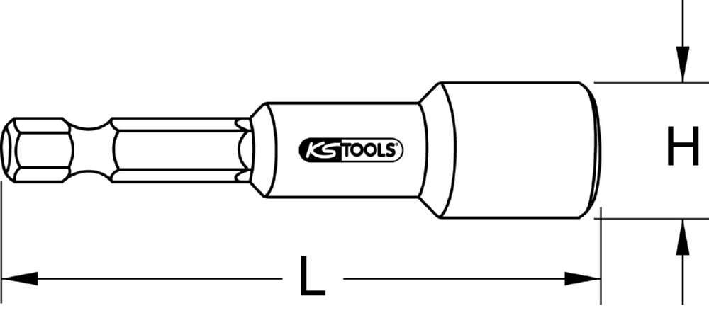 KS Tools 1/4 Zoll Einschraubwerkzeug magnetisch 6mm Produktbild KS Tools 1/4 Zoll Einschraubwerkzeug magnetisch 6mm bild 3