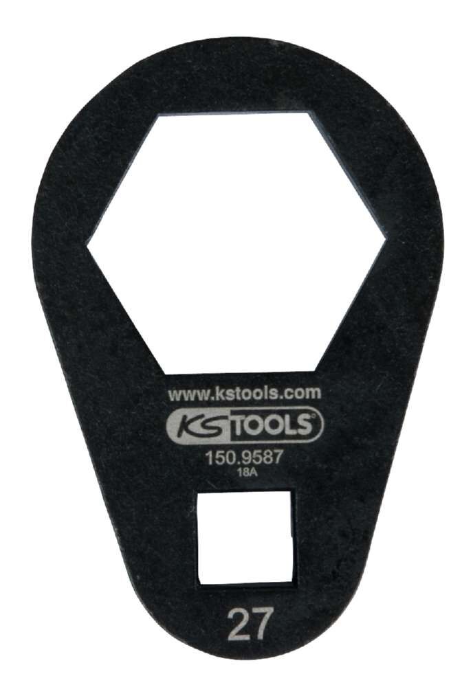 KS Tools 3/8 Zoll Einsteck-Ringschlüssel extra flach 27 mm Produktbild KS Tools 3/8 Zoll Einsteck-Ringschlüssel extra flach 27 mm