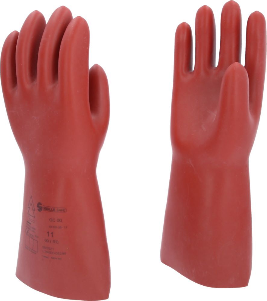 Produktbild Elektriker-Schutzhandschuh mit mechanischem Schutz, Größe 11, Klasse 00, rot bild 2
