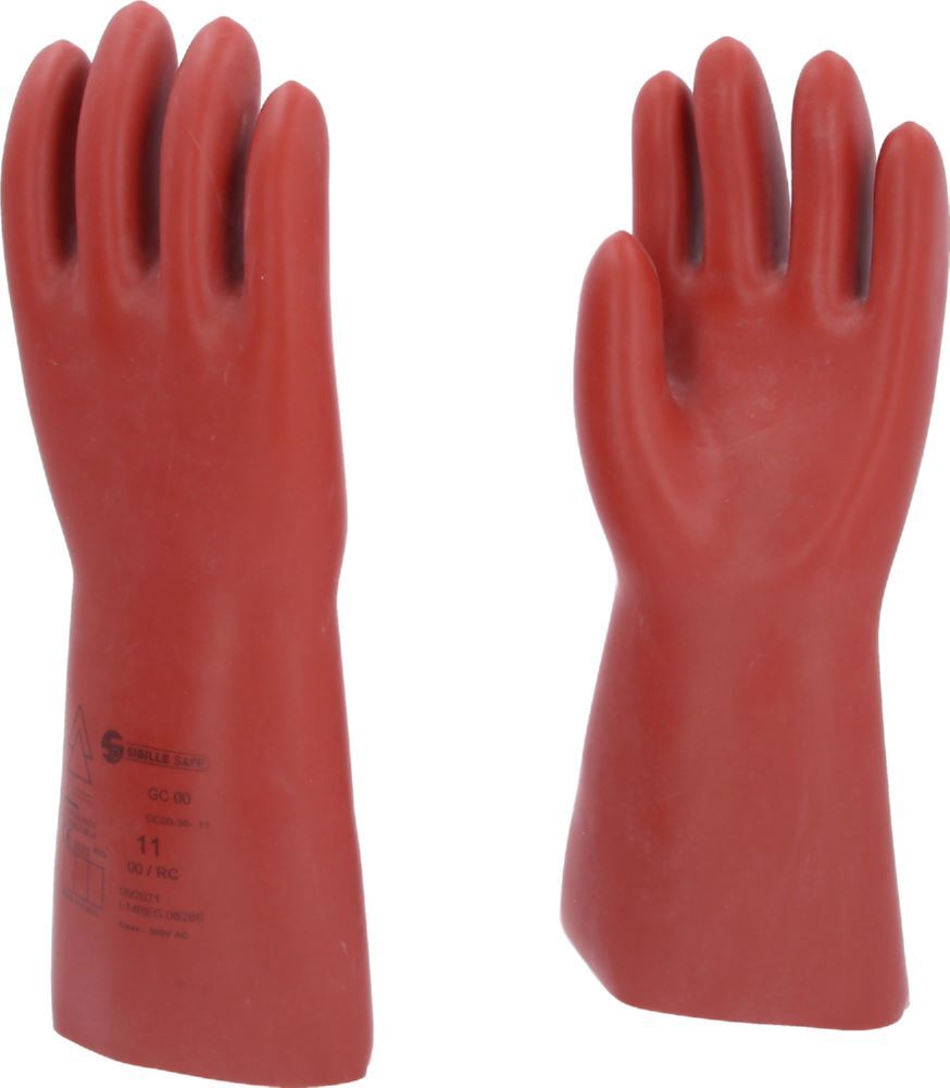 Produktbild Elektriker-Schutzhandschuh mit mechanischem Schutz, Größe 11, Klasse 00, rot bild 3