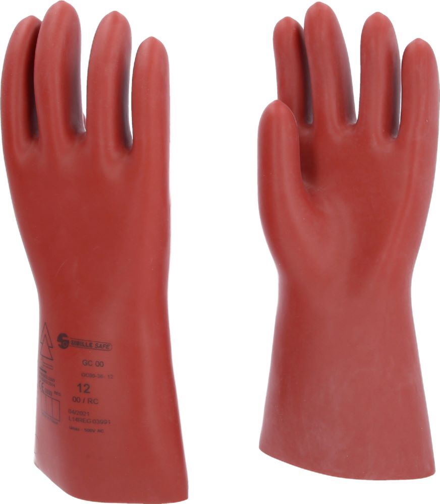 Produktbild Elektriker-Schutzhandschuh mit mechanischem Schutz, Größe 12, Klasse 00, rot bild 3