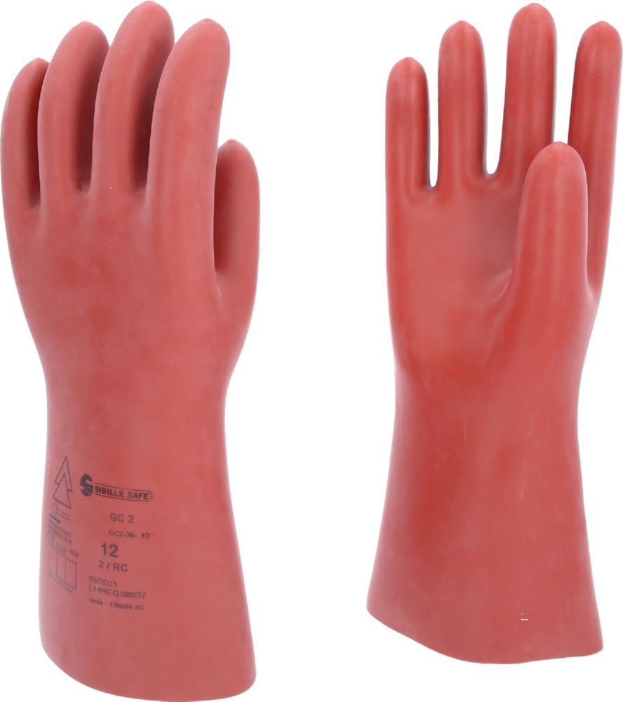 Produktbild Elektriker-Schutzhandschuh mit mechanischem Schutz, Größe 12, Klasse 2, rot bild 2