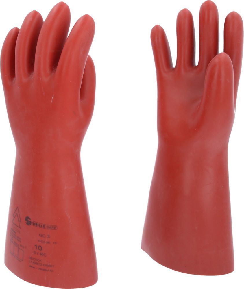 Produktbild Elektriker-Schutzhandschuh mit mechanischem Schutz, Größe 10, Klasse 3, rot bild 2