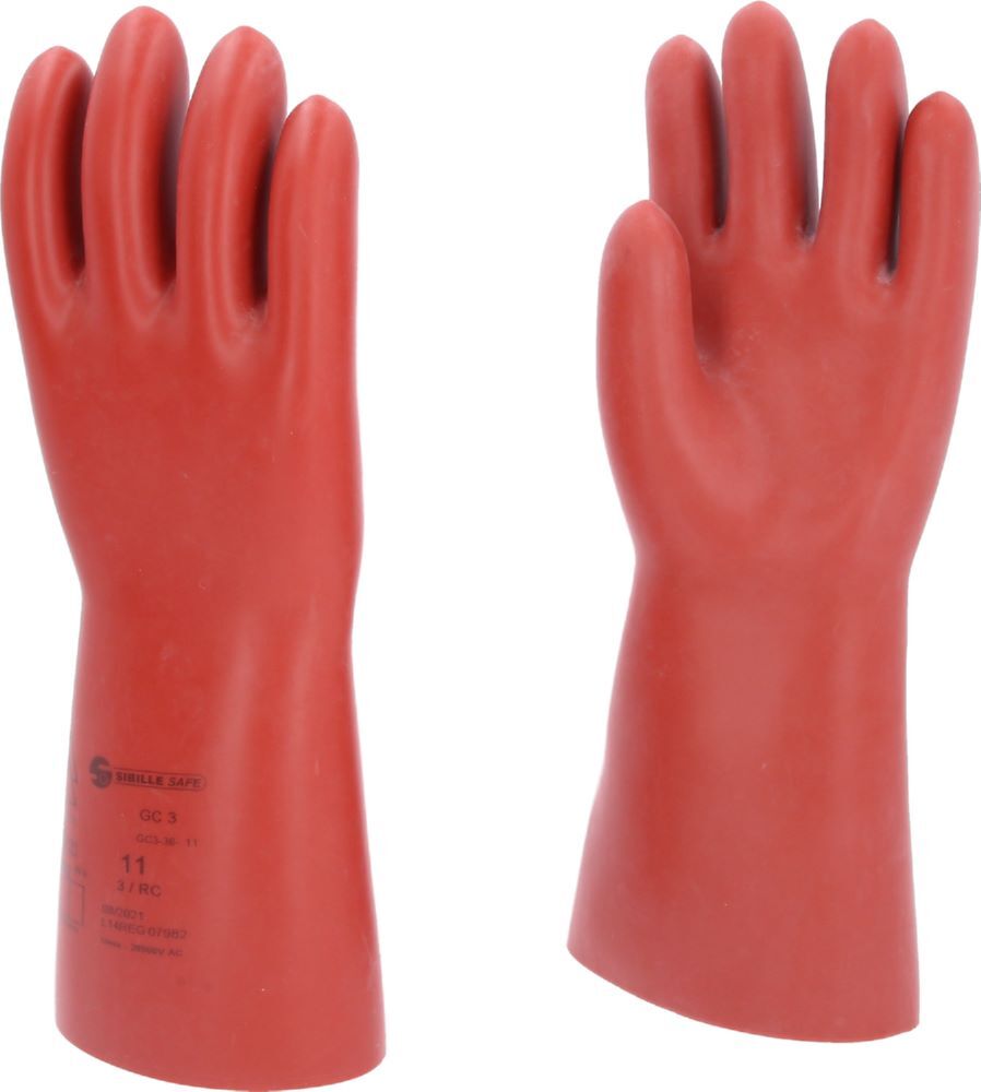 Produktbild Elektriker-Schutzhandschuh mit mechanischem Schutz, Größe 11, Klasse 3, rot bild 3
