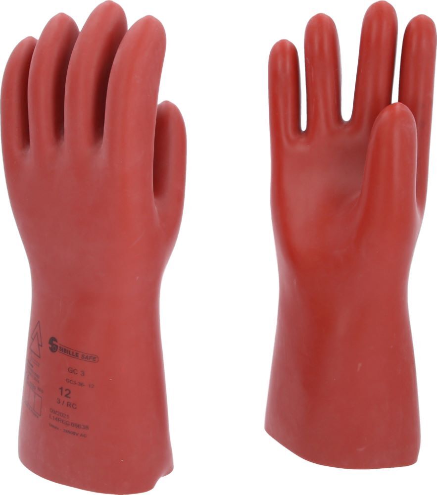 Produktbild Elektriker-Schutzhandschuh mit mechanischem Schutz, Größe 12, Klasse 3, rot bild 2