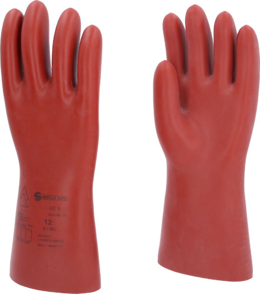 Produktbild Elektriker-Schutzhandschuh mit mechanischem Schutz, Größe 12, Klasse 3, rot bild 3