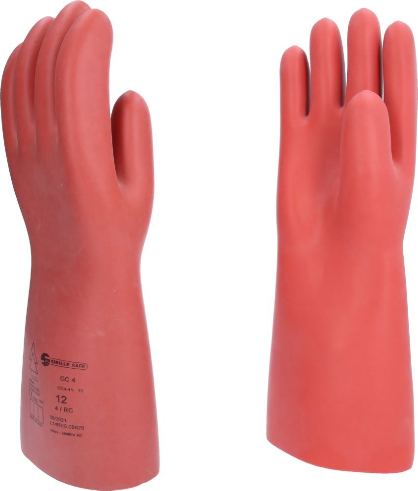Produktbild Elektriker-Schutzhandschuh mit mechanischem Schutz, Größe 12, Klasse 4, rot bild 2