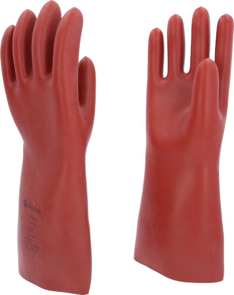 Produktbild KS Tools Elektriker Schutzhandschuh Latex Größe 12 Klasse 0 rot