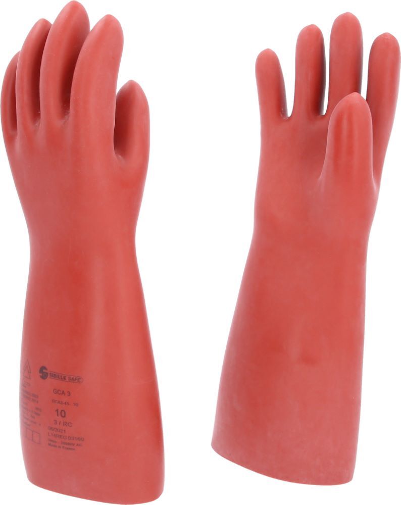 Produktbild KS Tools Elektriker Schutzhandschuh mechanischer Schutz Größe 10 Klasse 3 rot