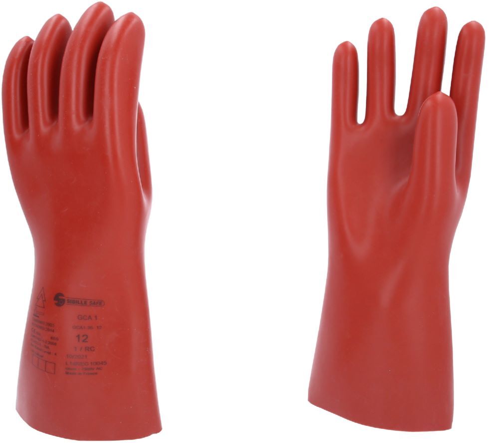 Produktbild KS Tools Elektriker Schutzhandschuh aus Latex Größe 12 Klasse 1 rot