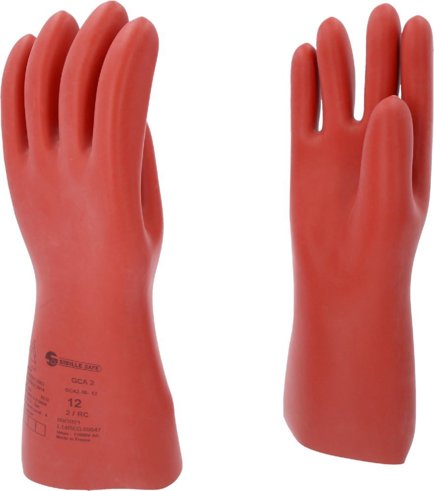 Produktbild KS Tools Elektriker Schutzhandschuh mit mechanischem Schutz Größe 12 Klasse 2 rot