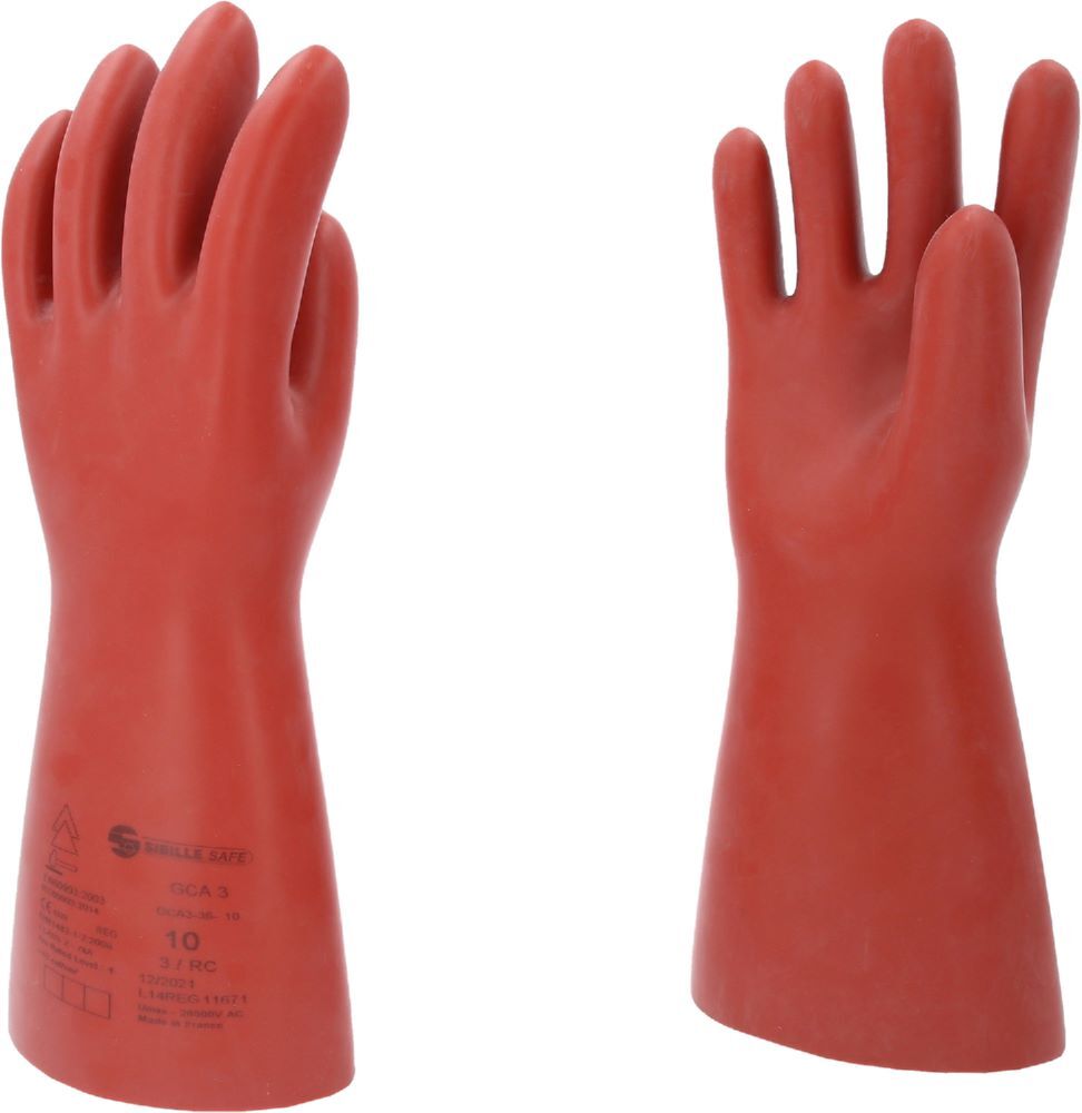 Produktbild KS Tools Elektriker Schutzhandschuh thermischer Schutz Größe 10 Klasse 3 rot