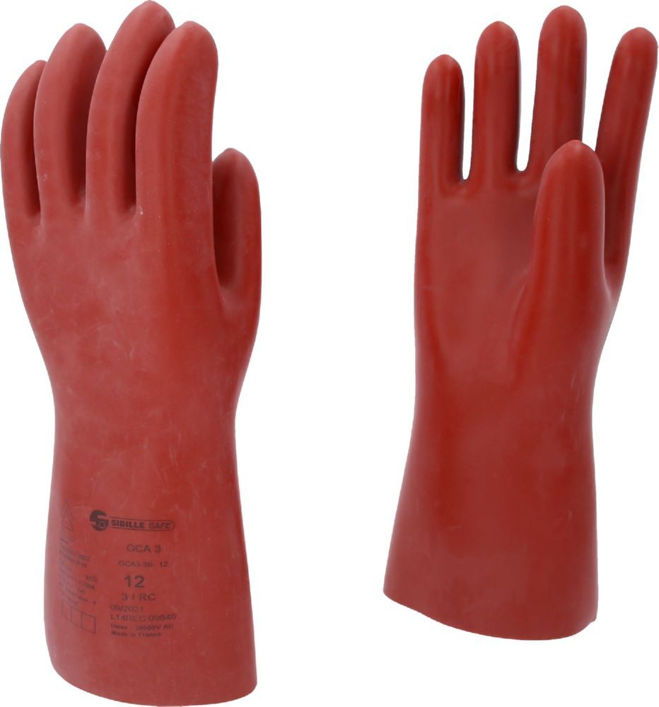 Produktbild KS Tools Elektriker Schutzhandschuh thermischer Schutz Größe 12 Klasse 3 rot