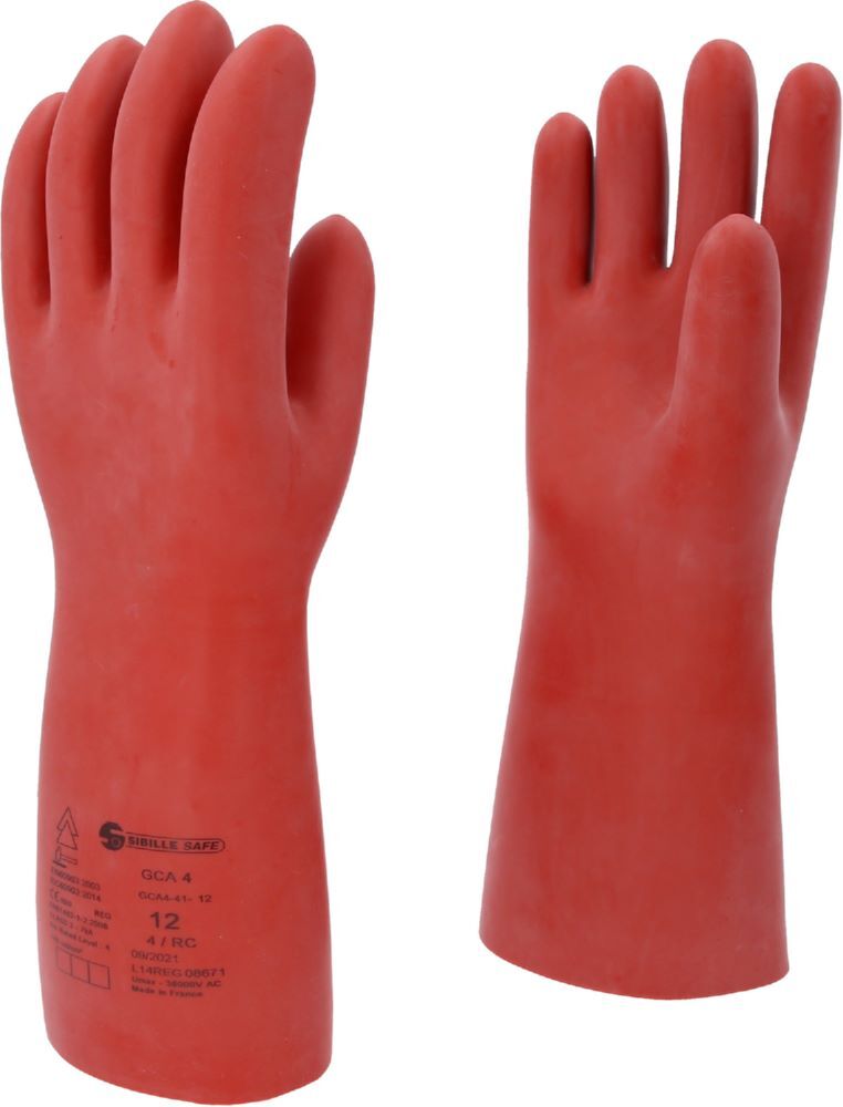 Produktbild KS Tools Elektriker Schutzhandschuh Größe 12 Klasse 4 rot