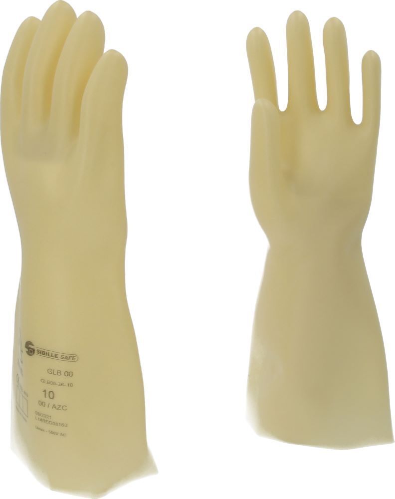 Produktbild Elektriker-Schutzhandschuh mit Schutzisolierung, Größe 10, Klasse 00, weiß bild 3