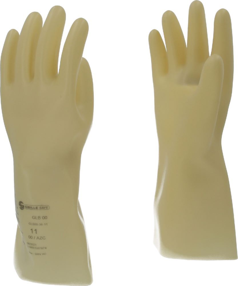 Produktbild Elektriker-Schutzhandschuh mit Schutzisolierung, Größe 11, Klasse 00, weiß bild 2