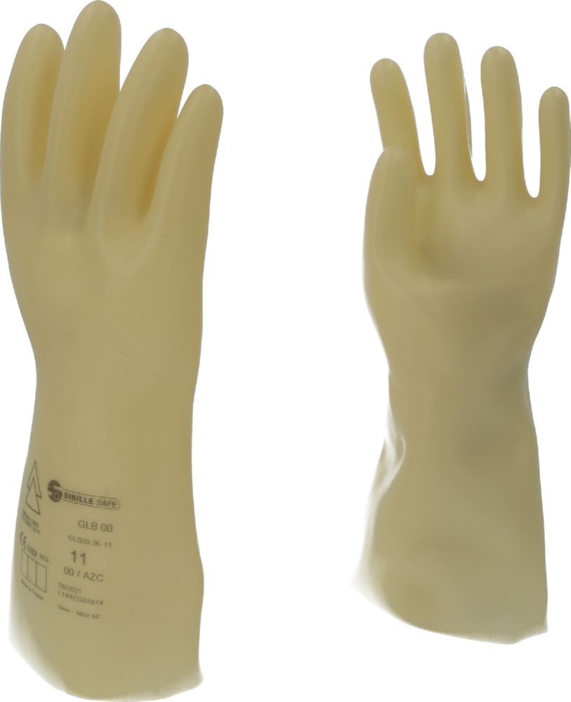 Produktbild Elektriker-Schutzhandschuh mit Schutzisolierung, Größe 11, Klasse 00, weiß bild 3