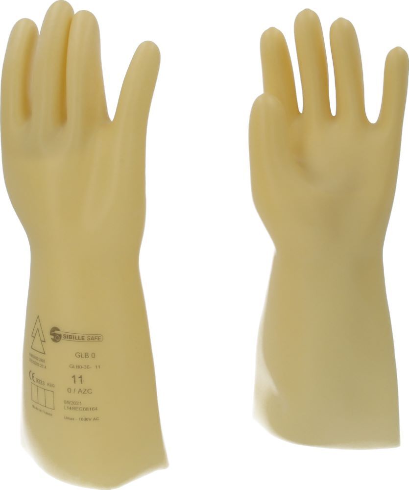 Produktbild Elektriker-Schutzhandschuh mit Schutzisolierung, Größe 11, Klasse 0, weiß bild 3