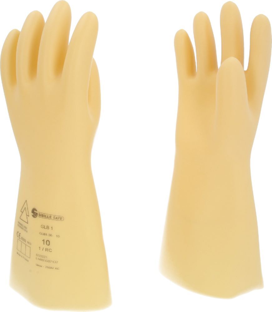 Produktbild Elektriker-Schutzhandschuh mit Schutzisolierung, Größe 10, Klasse 1, weiß bild 2