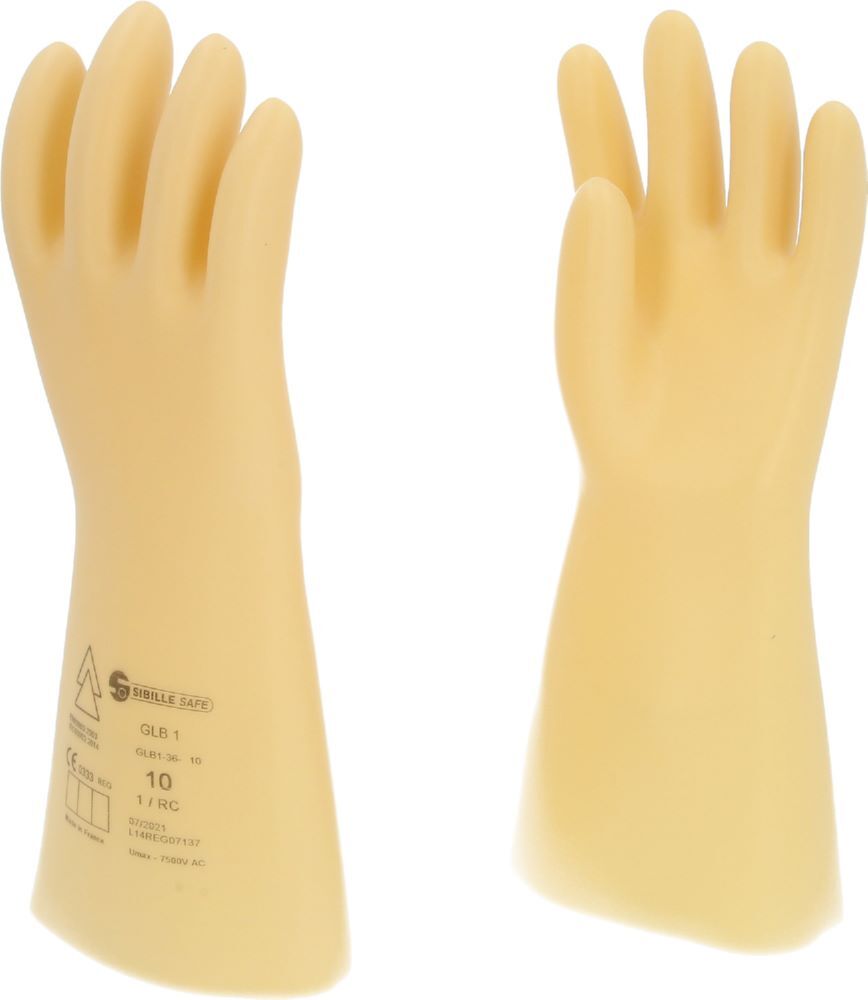 Produktbild Elektriker-Schutzhandschuh mit Schutzisolierung, Größe 10, Klasse 1, weiß bild 3