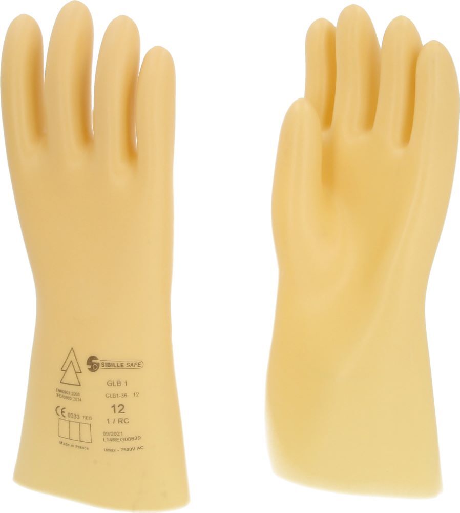 Produktbild Elektriker-Schutzhandschuh mit Schutzisolierung, Größe 12, Klasse 1, weiß bild 3