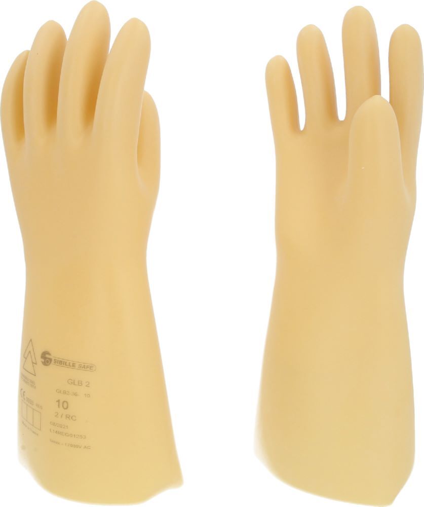 Produktbild KS Tools Elektriker Schutzhandschuh mit Schutzisolierung Größe 10 Klasse 2 weiß