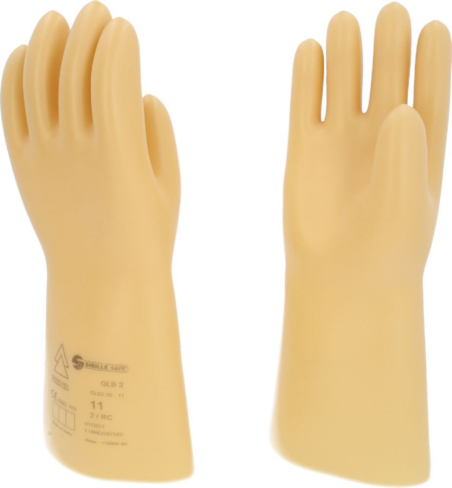 Produktbild Elektriker-Schutzhandschuh mit Schutzisolierung, Größe 11, Klasse 2, weiß bild 2