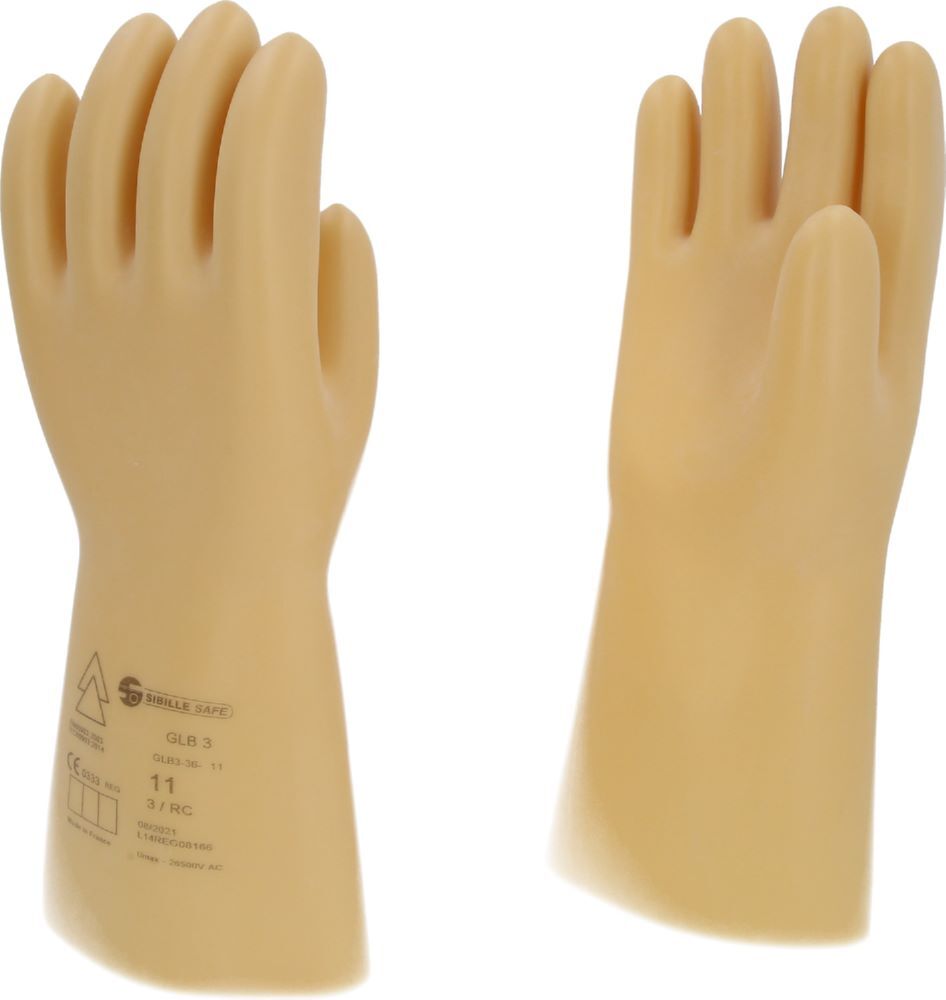 Produktbild Elektriker-Schutzhandschuh mit Schutzisolierung, Größe 11, Klasse 3, weiß bild 2