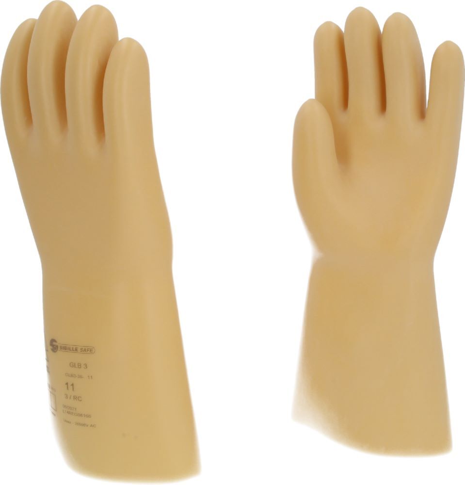 Produktbild Elektriker-Schutzhandschuh mit Schutzisolierung, Größe 11, Klasse 3, weiß bild 3