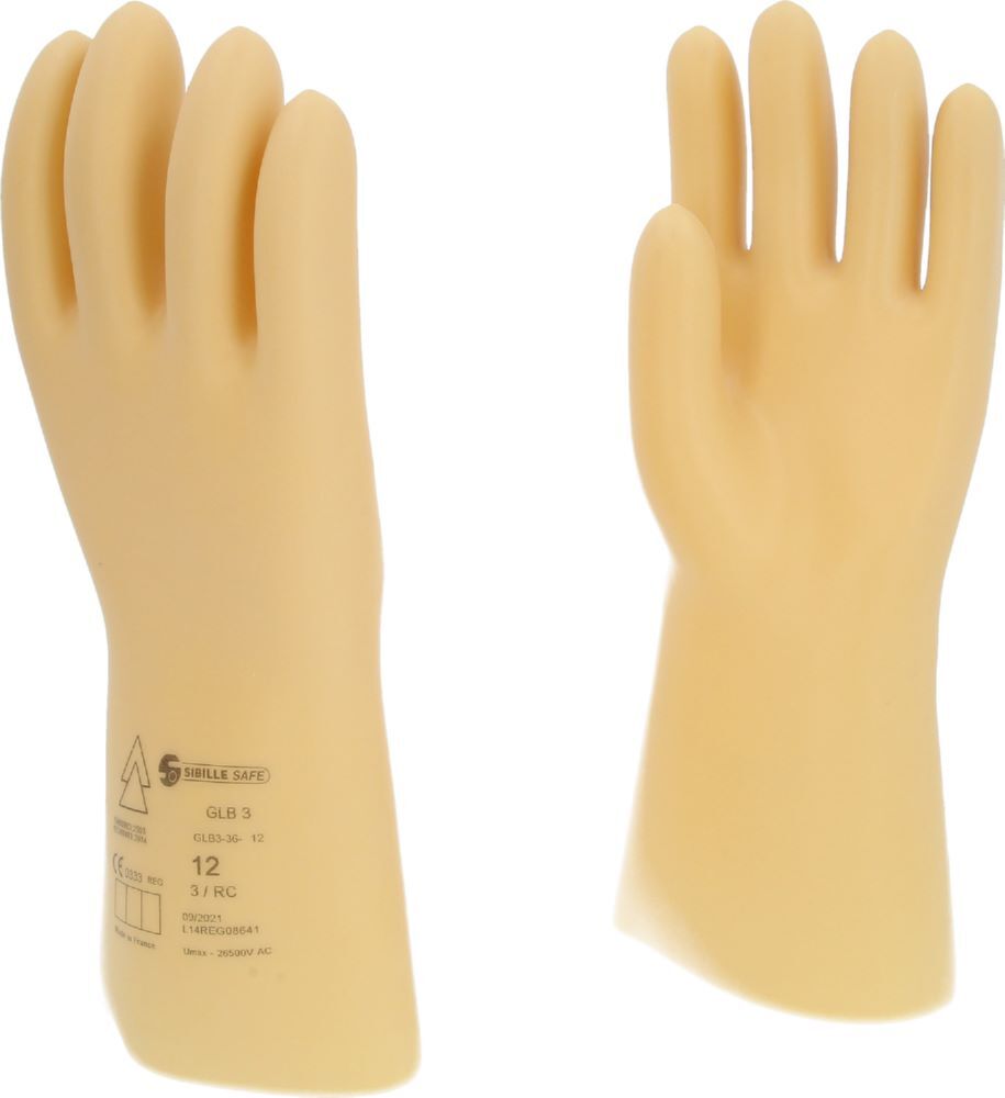 Produktbild Elektriker-Schutzhandschuh mit Schutzisolierung, Größe 12, Klasse 3, weiß bild 3