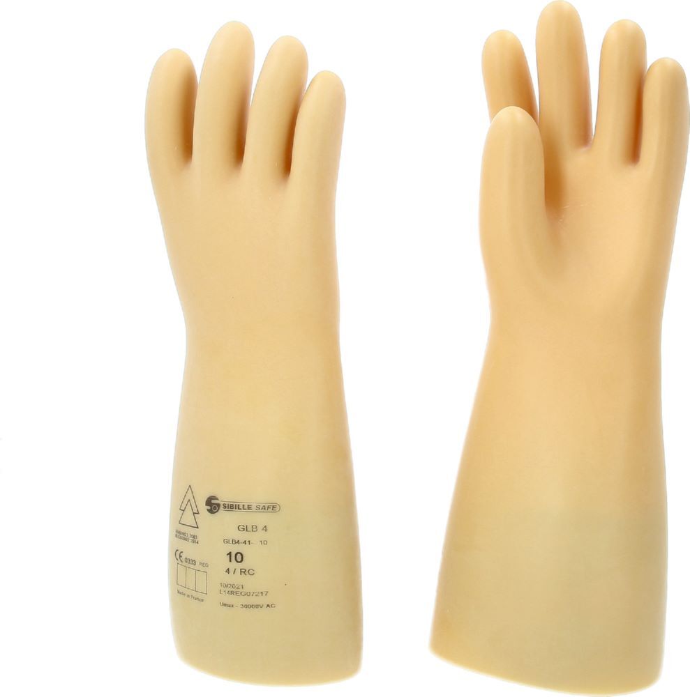 Produktbild Elektriker-Schutzhandschuh mit Schutzisolierung, Größe 10, Klasse 4, weiß bild 2