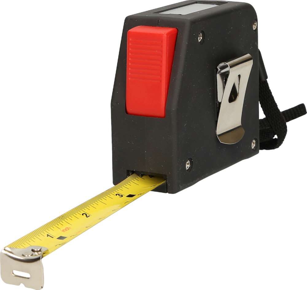 KS Tools Elektrisches Bandmaß mit Feststeller und Gürtelclip digital Länge 5m Breit 19mm Produktbild KS Tools Elektrisches Bandmaß mit Feststeller und Gürtelclip digital Länge 5m Breit 19mm