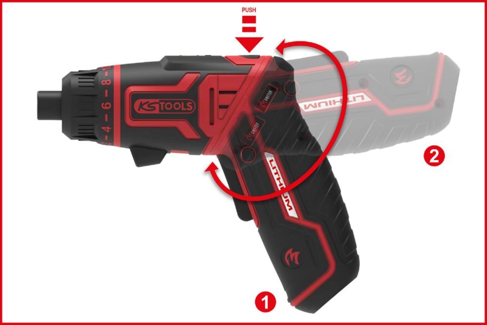 Produktbild eMONSTER 1/4" Akku-Bit-Schrauber-Satz, 27-tlg bild 10