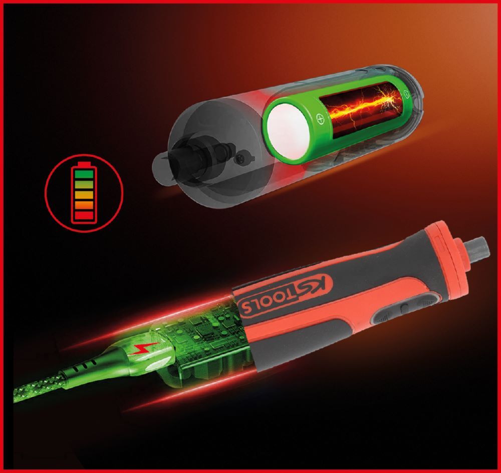 Produktbild eMONSTER 1/4" Akku-Bit-Schrauber-Satz, 27-tlg, 6 Nm bild 6