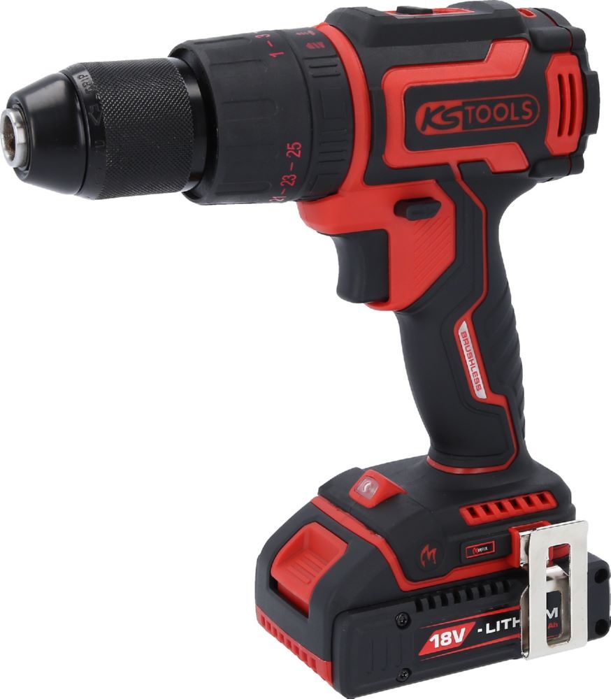 Produktbild KS Tools Brushless Akku Schlag Bohr Schrauber Satz eMonster 4 teilig