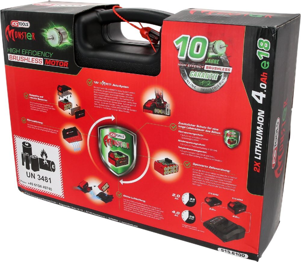 Produktbild eMONSTER 1/2" Brushless-Akku-Schlag-Schrauber-Satz, 9-tlg bild 6