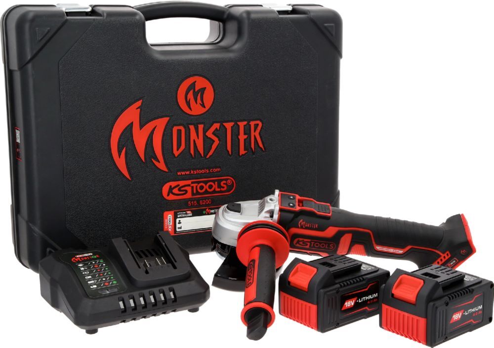 Produktbild eMONSTER Brushless-Akku-Winkelschleifer-Satz , 4-tlg bild 7