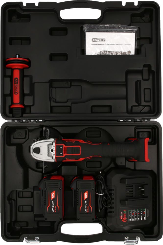 Produktbild KS Tools Brushless Akku Winkelschleifer Satz eMONSTER 4 teilig