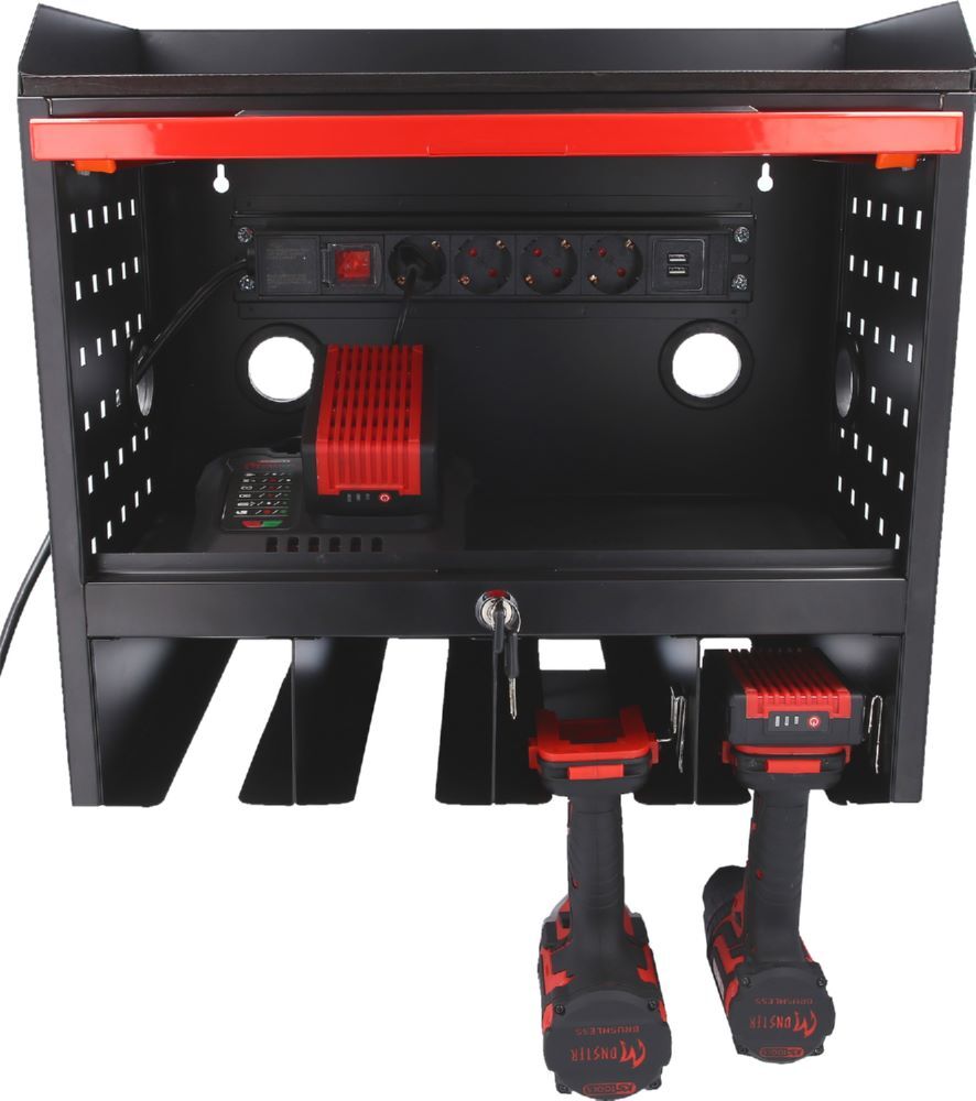 Produktbild eMONSTER Werkzeugschrank zur Wandmontage mit 1 Tür, H435xB480xT282mm bild 6