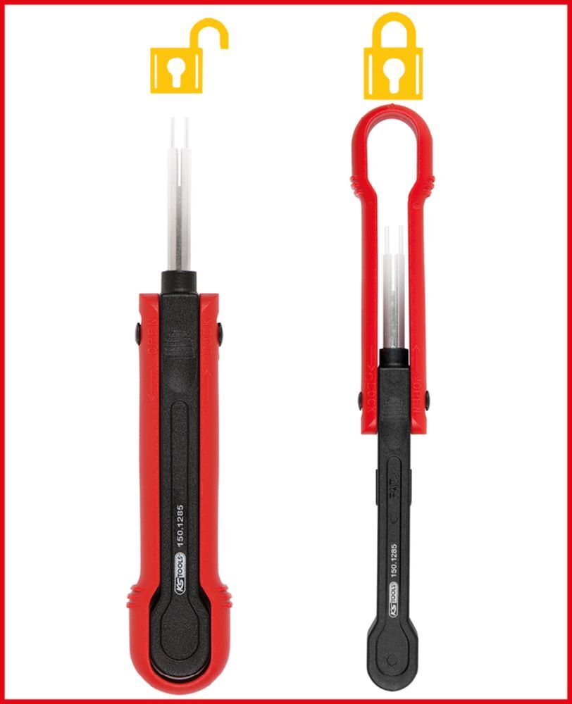 KS Tools Entriegelungswerkzeug für Flachstecker 2,8 mm 4,8 mm 5,8 mm 6,3 mm KS Tools Entriegelungswerkzeug für Flachstecker 2,8 mm 4,8 mm 5,8 mm 6,3 mm